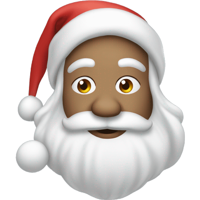 Santa blowing kiss emoji