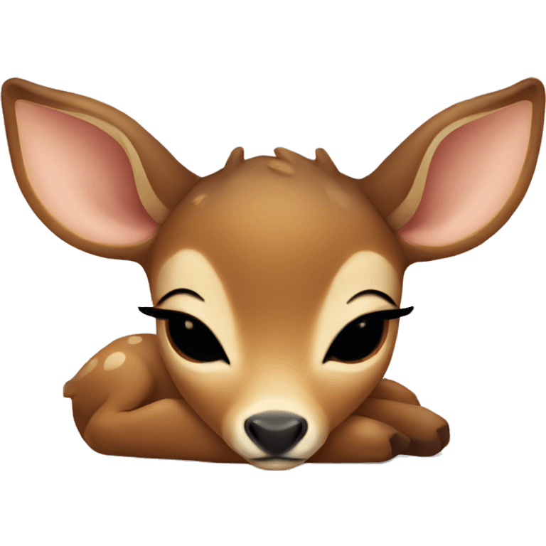 baby Deer sleeping emoji