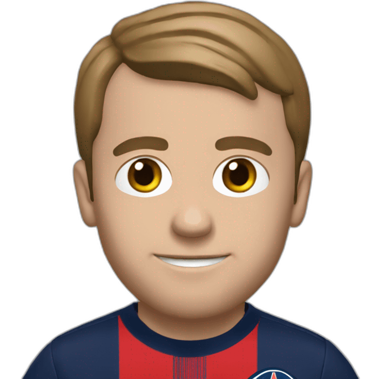 Macron qui joue au psg emoji