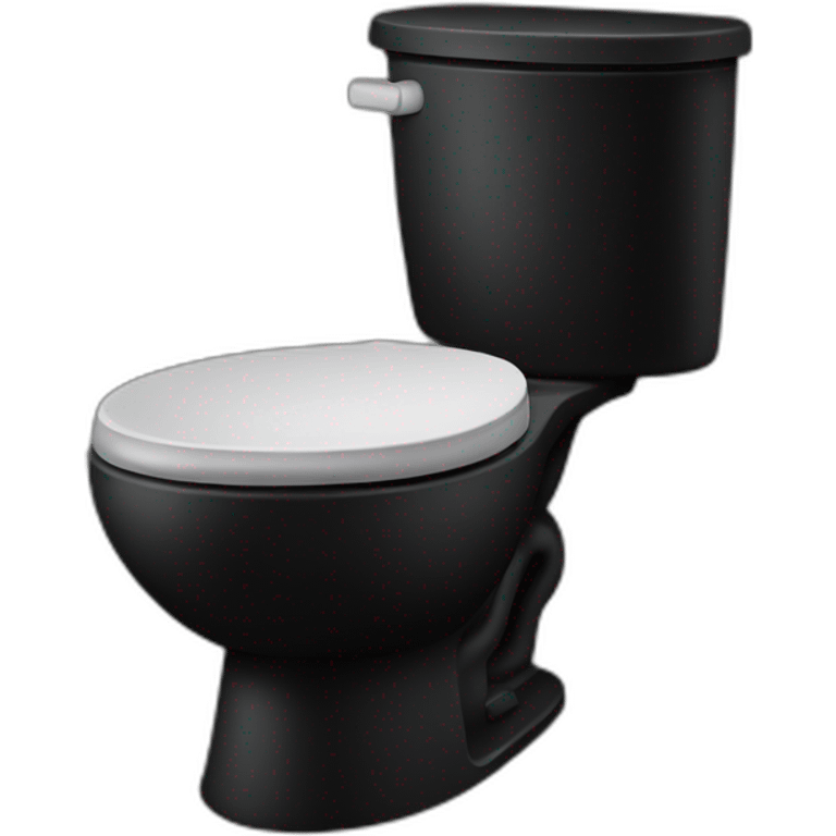 All black toilet emoji