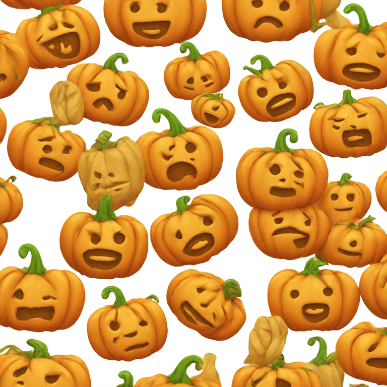 Cute pumpkins  emoji