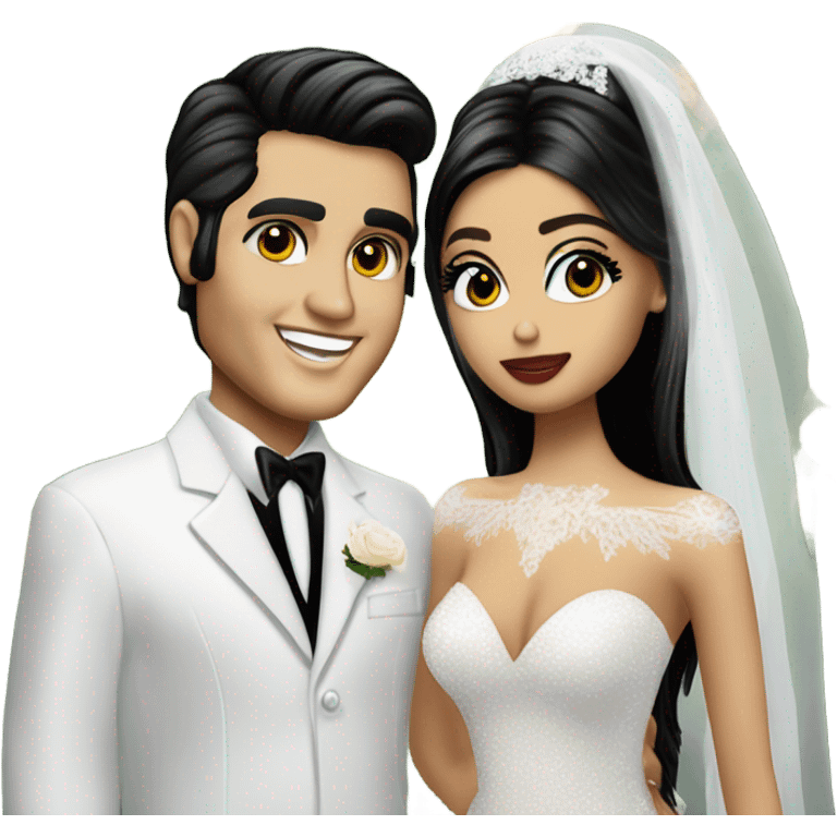 elvis presley and cindy kimberly together at their wedding  emoji