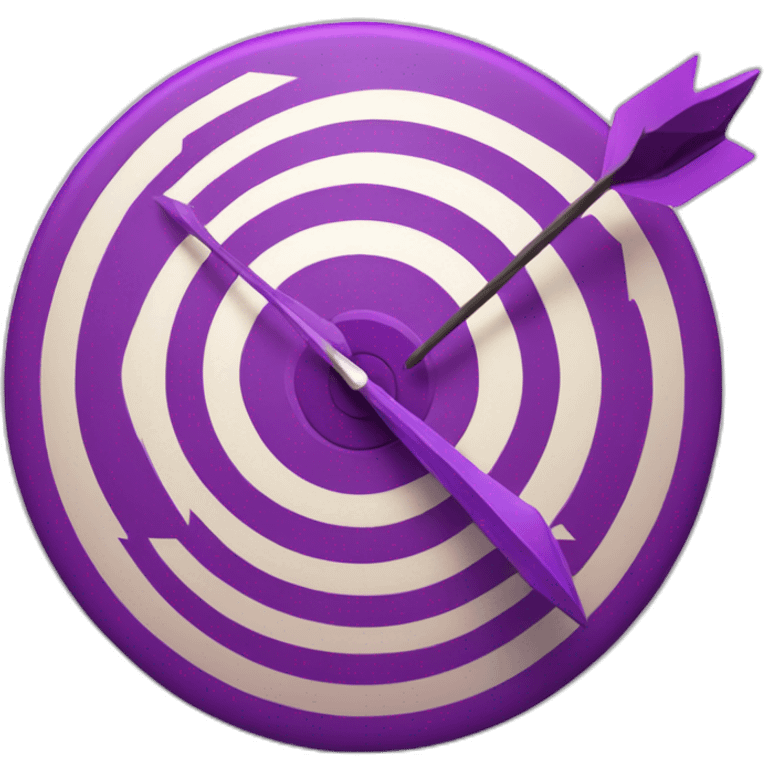 Purple-target-with-purple-arrow-bullseye emoji