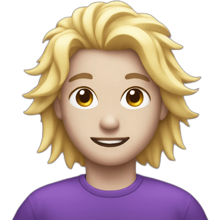 2D purple electric emoji emoji