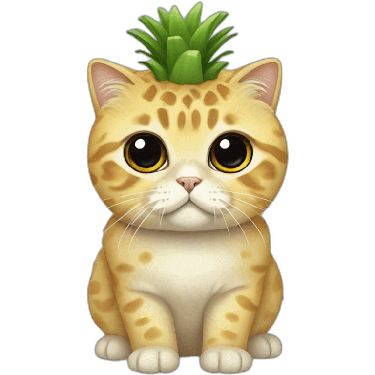 Scottish fold pineapple  emoji