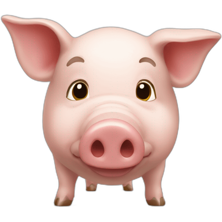 cochon dans un fusée  emoji