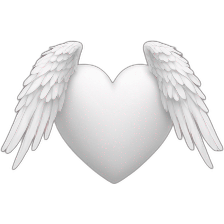 Heart white wings emoji