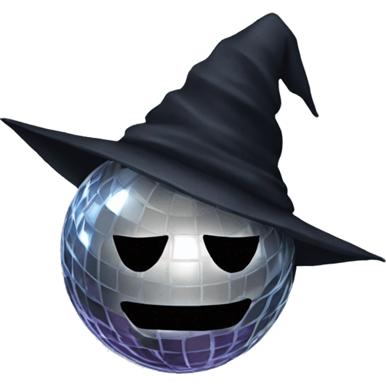 Witch disco ball emoji