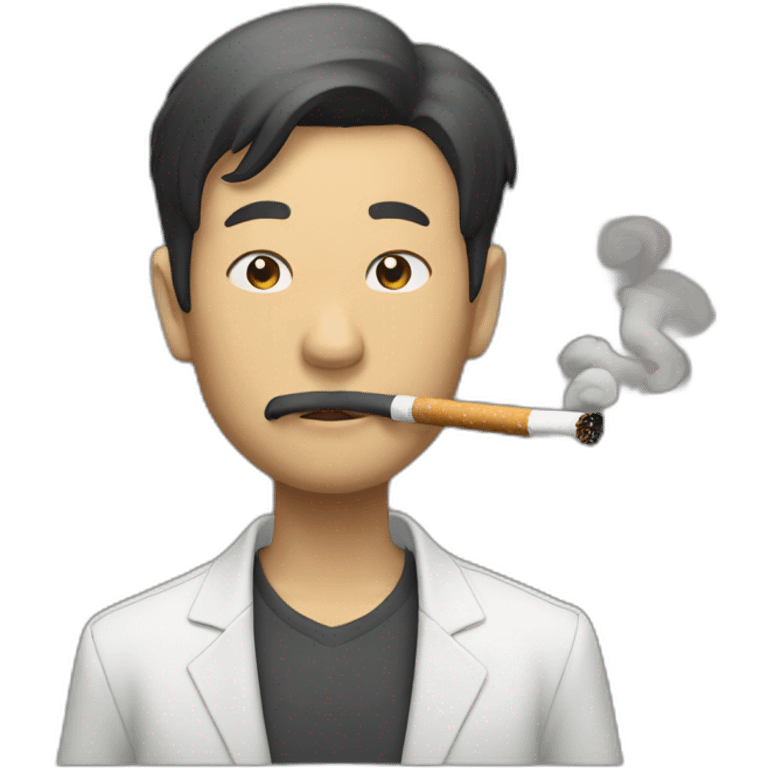 Smokey Nagata with a cigarette emoji