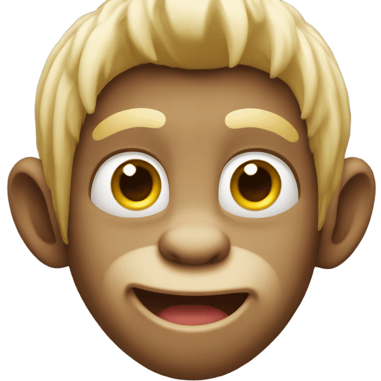 Monkey with blonde hair  emoji