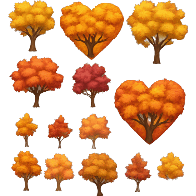 Heart of the autumn colors  emoji