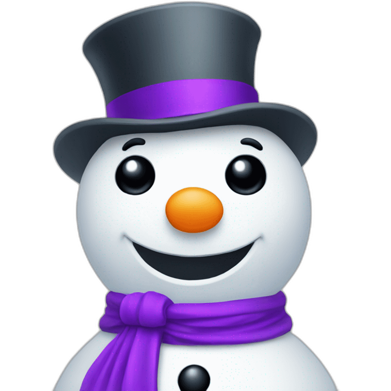 Snowman with aurora work in consulting industry. emoji