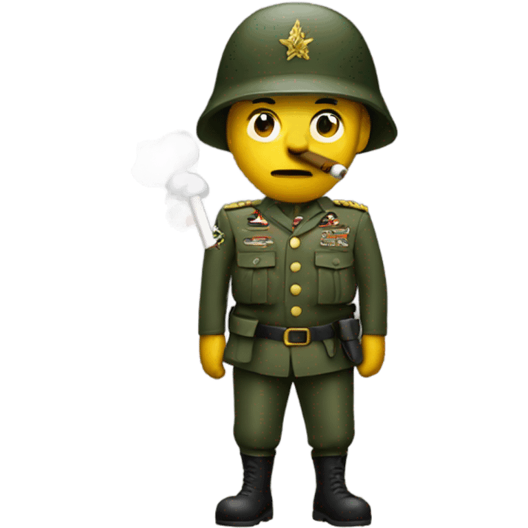 smoking soldier emoji