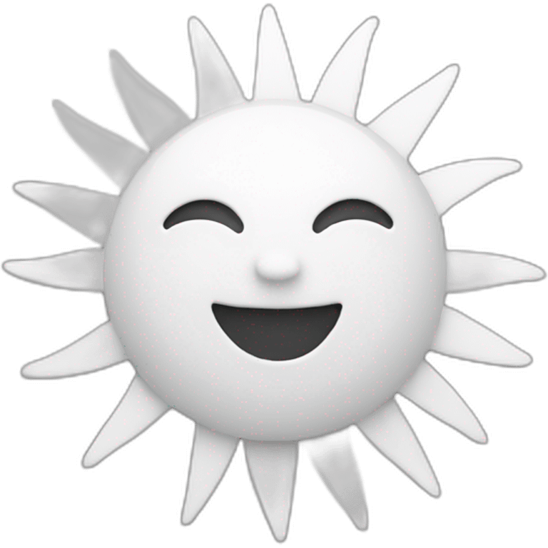 white sun  emoji