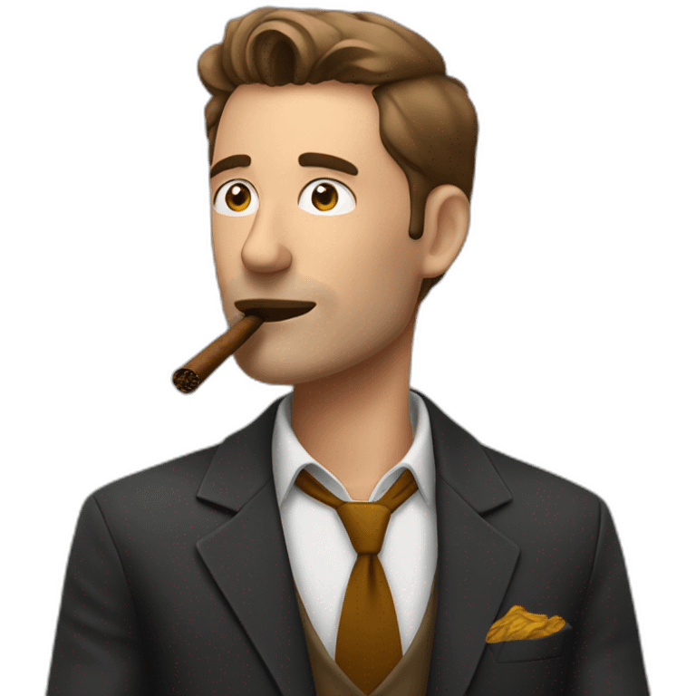 Andrew tate smoking a cigar emoji