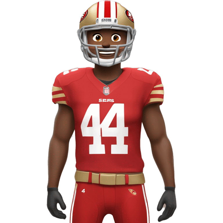 White man Ricky pearsall number 14 in San Francisco 49ers uniform  emoji