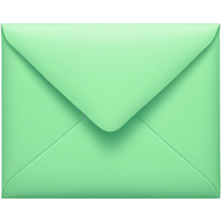 pastel green envelope emoji