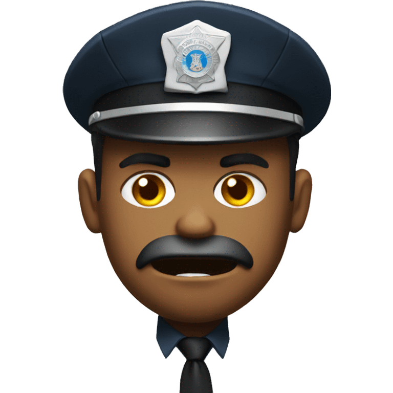 Angry police officer  emoji