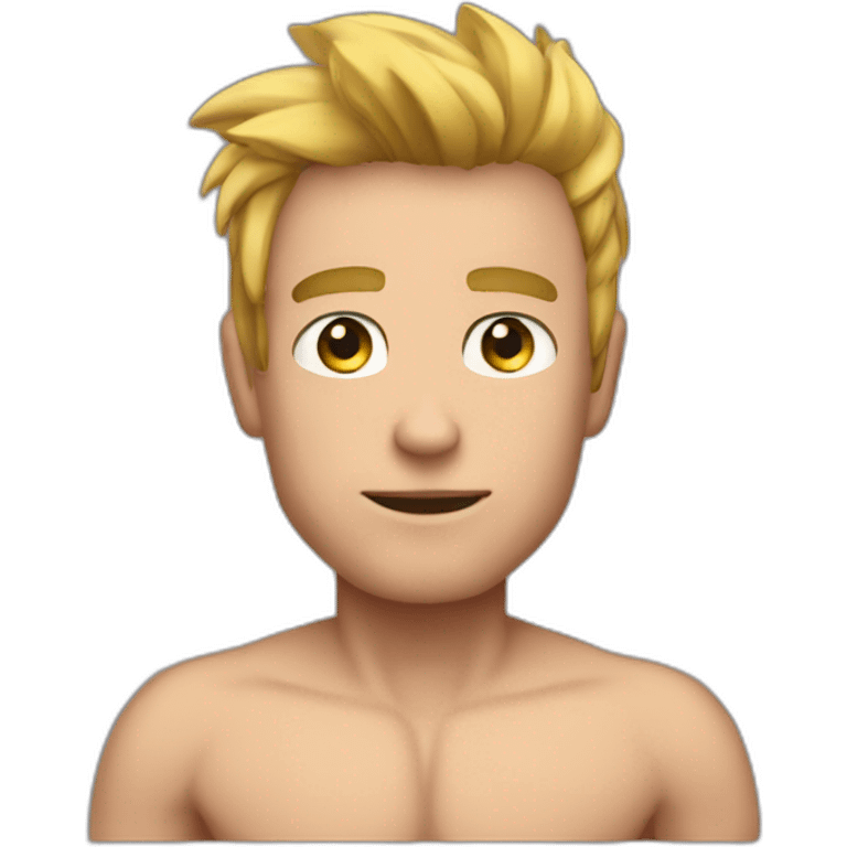 a picture of giga chad With a ton of abs emoji