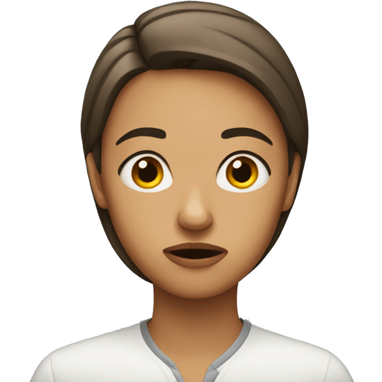 Concerned female emoji