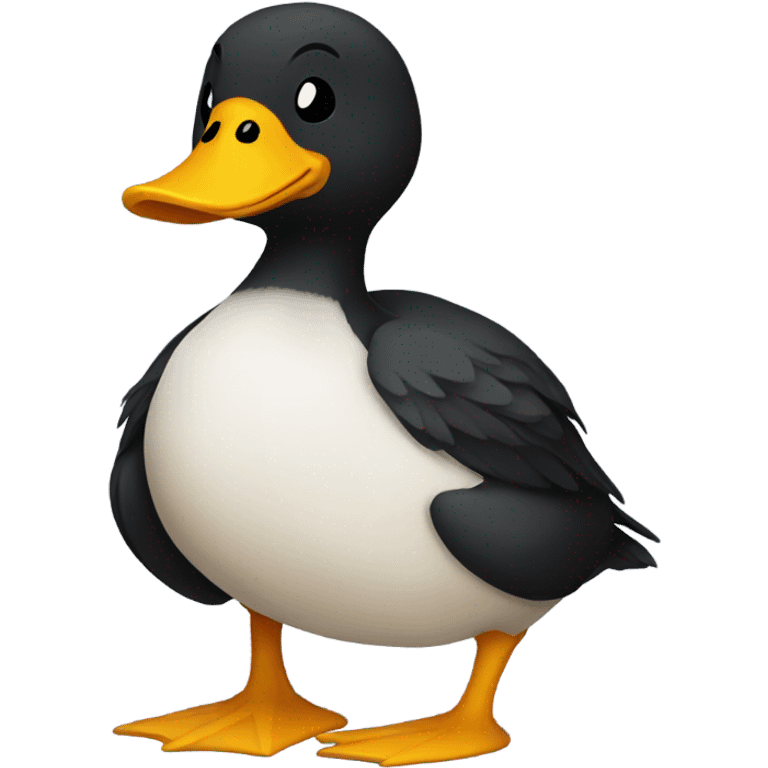 Duck thats dark, emo emoji