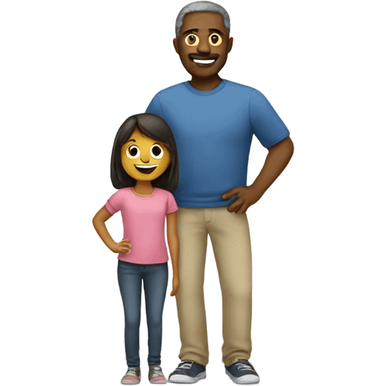 Father with girl emoji