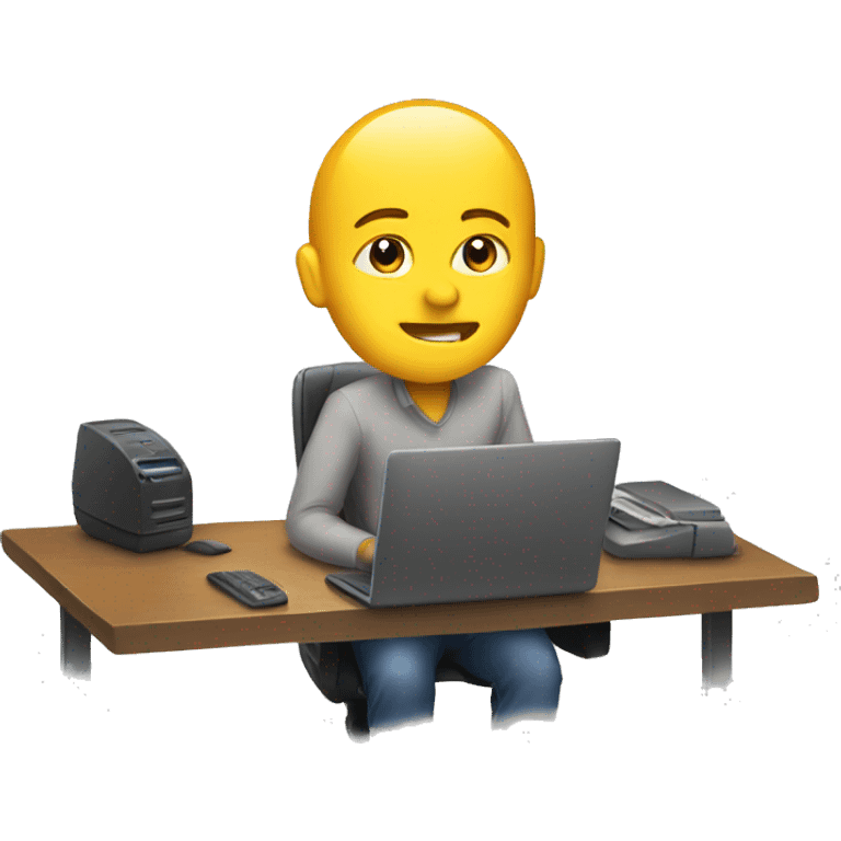 person logging in comp emoji