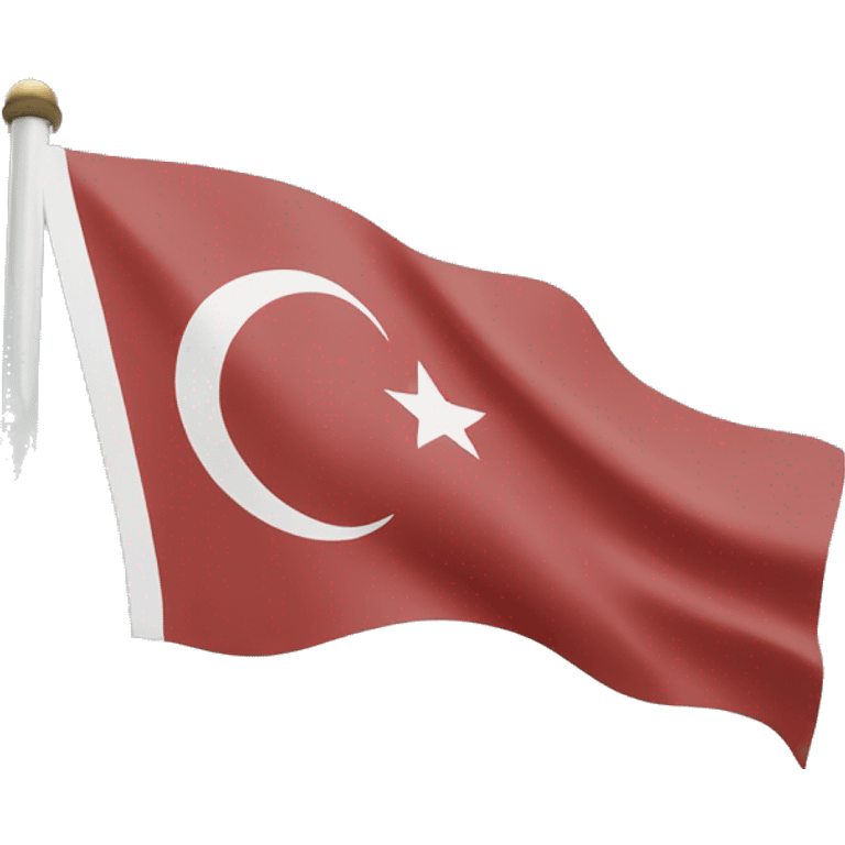 the flag of the country Turkey but the color is light blue emoji