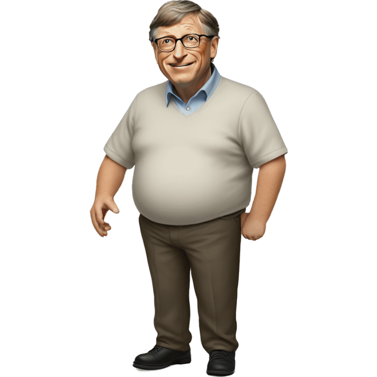 bill gates has a big belly emoji