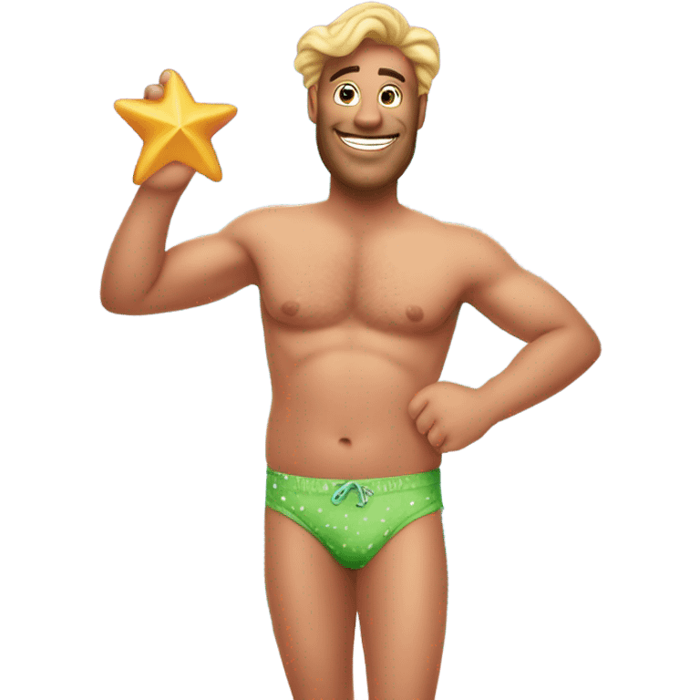 Patrick the star in a bikini emoji