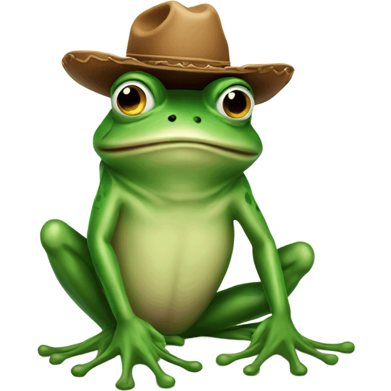 frog with cowboy hat emoji