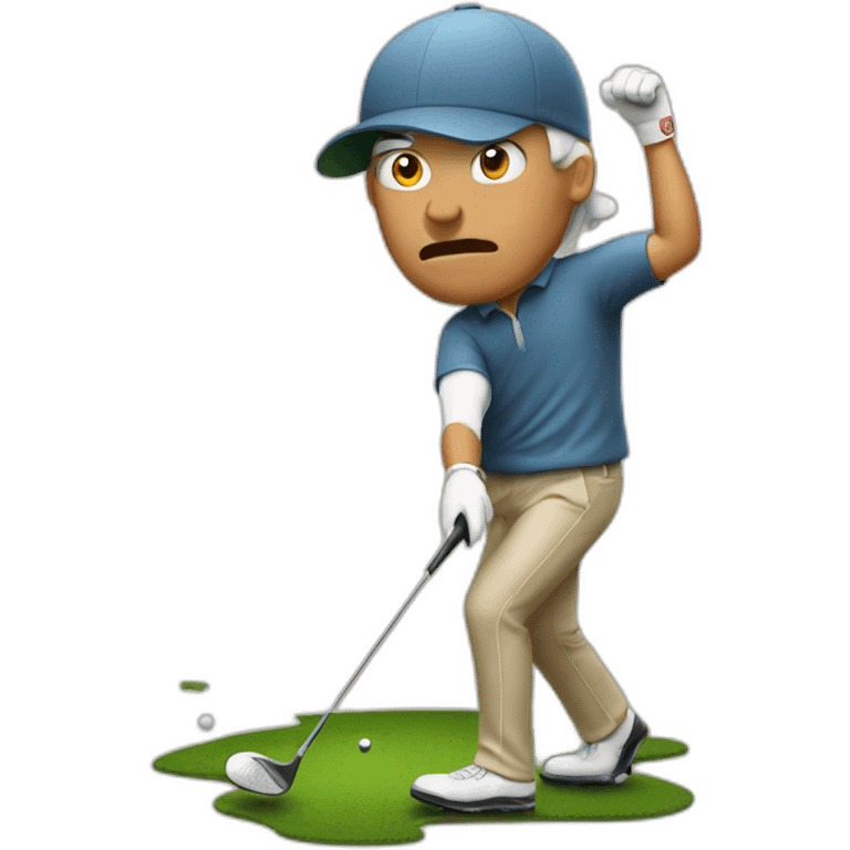 golfer mad emoji