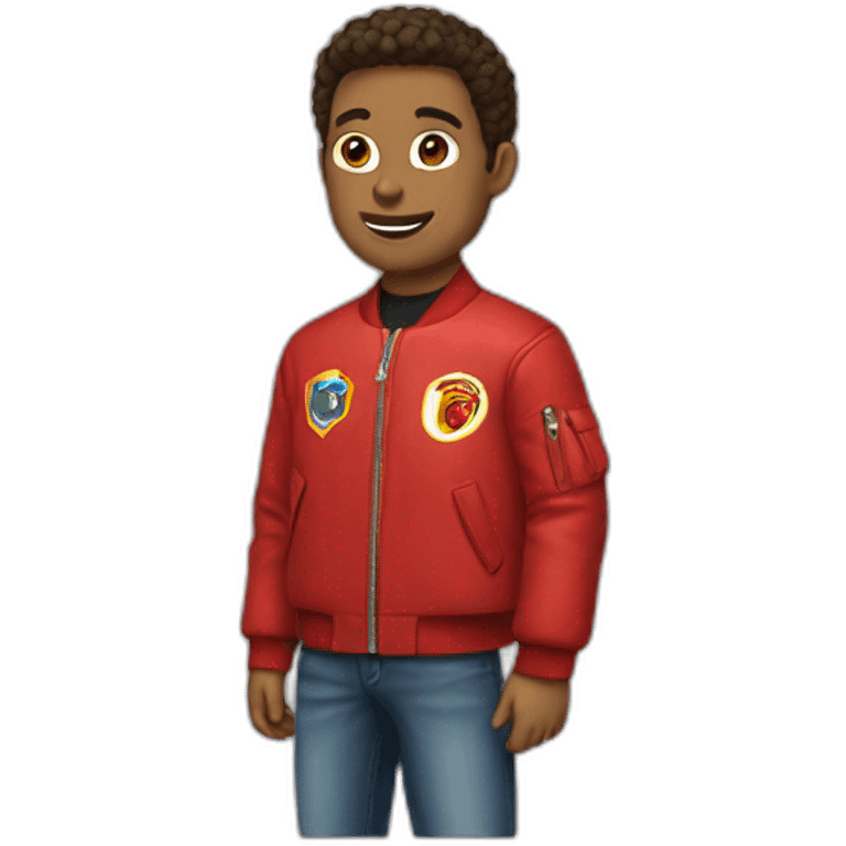 Red bomber jacket emoji