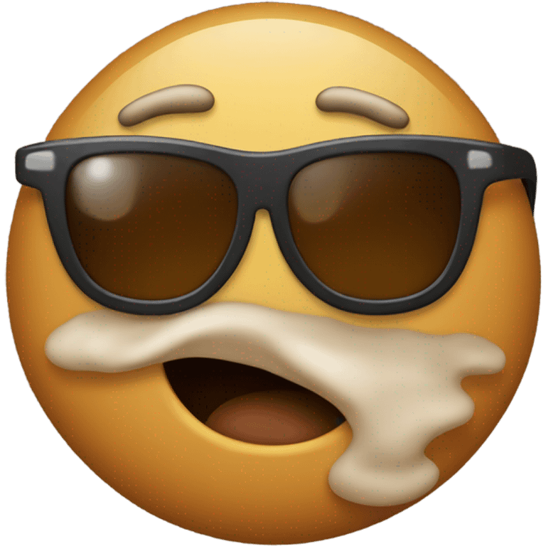 Poop emoji with sunglasses emoji