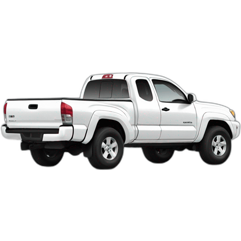 2007 Toyota Tacoma with white paint emoji