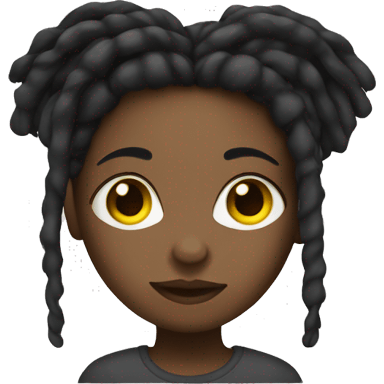 Girl with dreads emoji