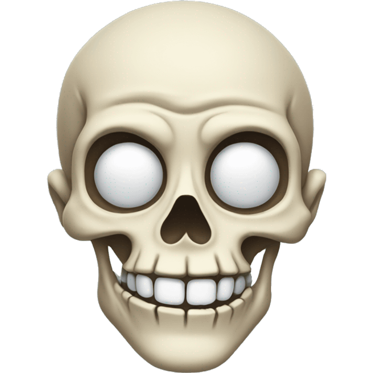 Skeleton smirking  emoji