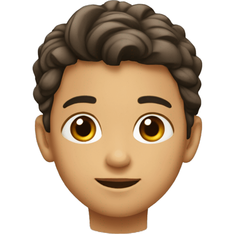 Niño con aretes niño moreno emoji