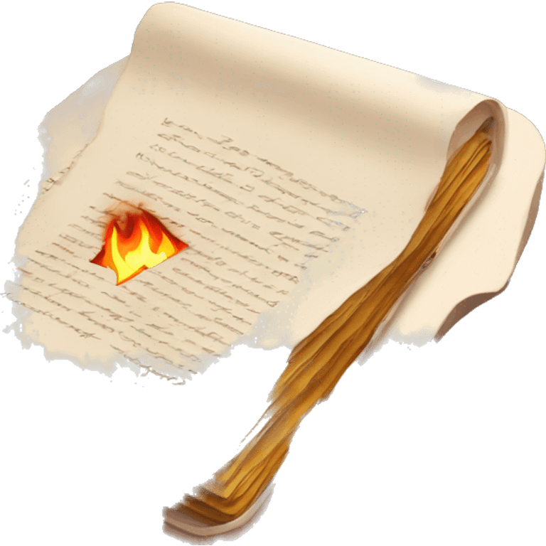 a burnt letter but it’s in a pretty case emoji