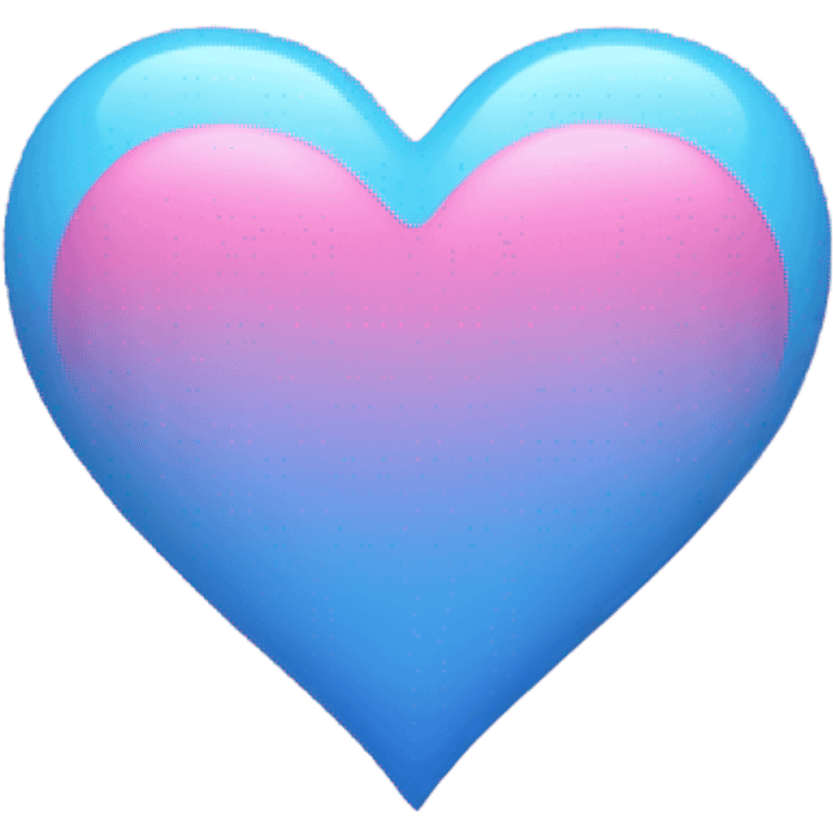 pink and blue heart  emoji