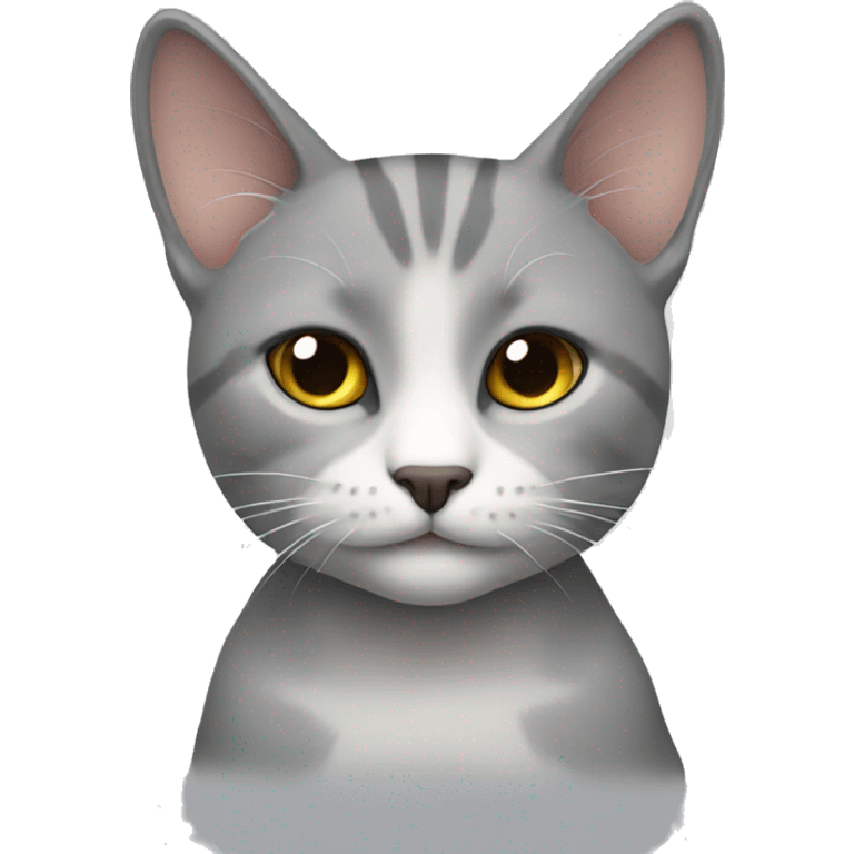 Gato  gris  emoji