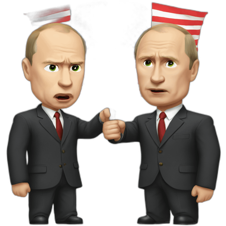 Putin fight vs united states emoji