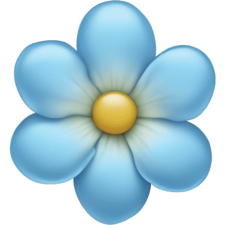 a baby blue flower emoji