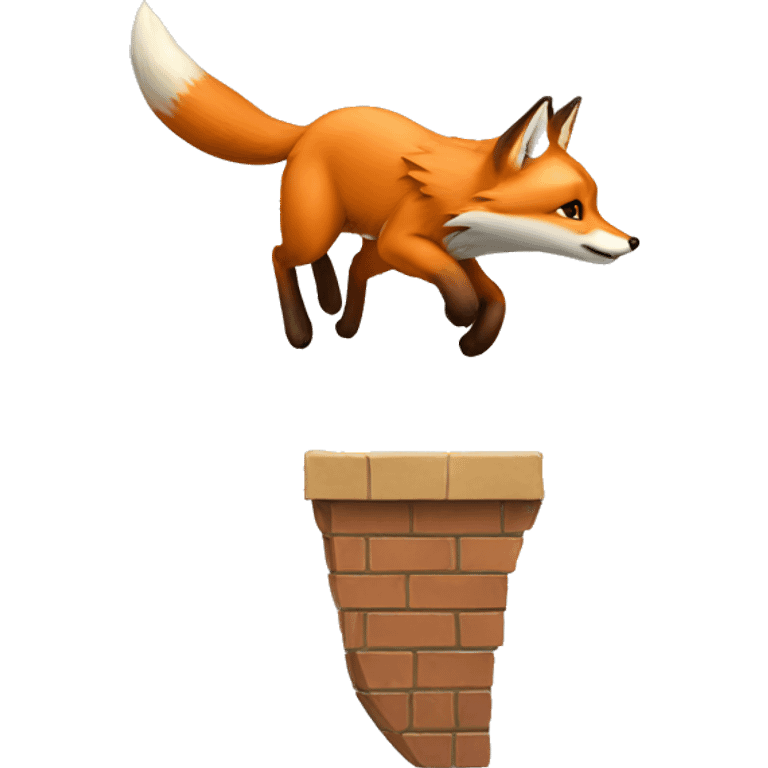 fox jump on top  emoji