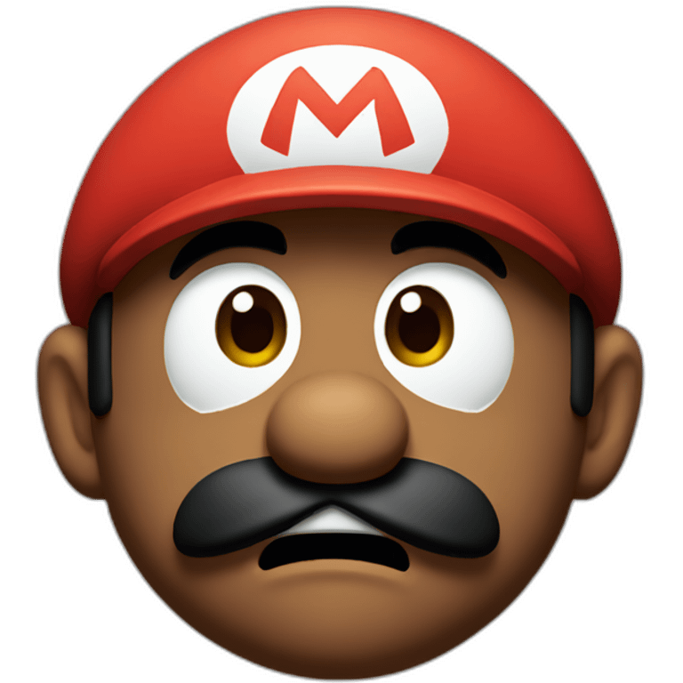 Mario crying emoji