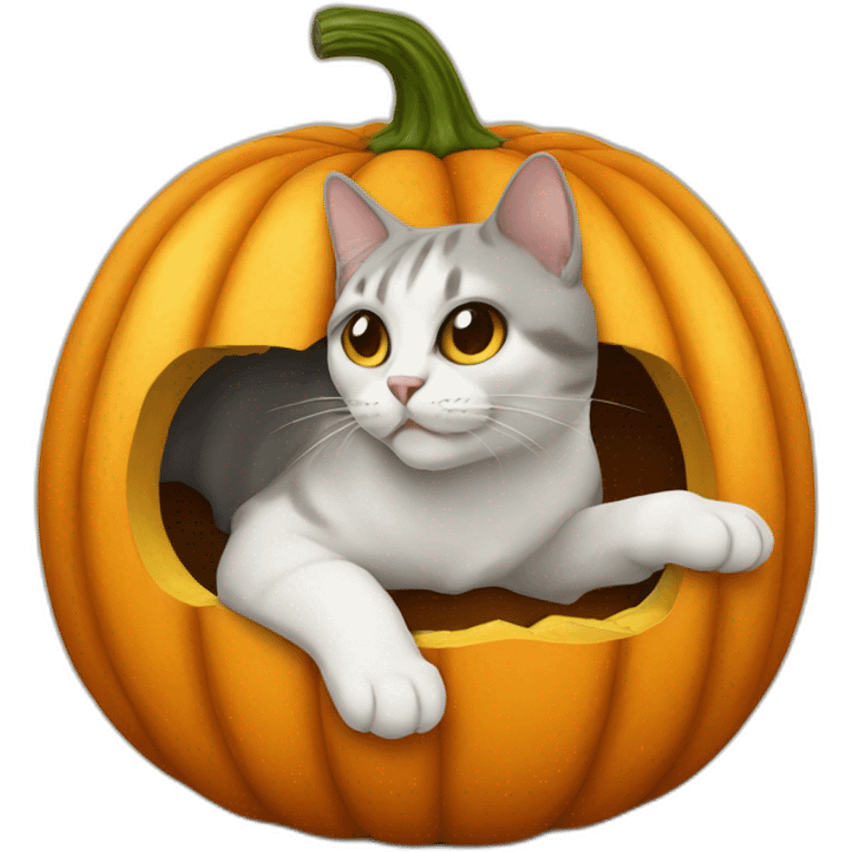 pumkin head cat emoji