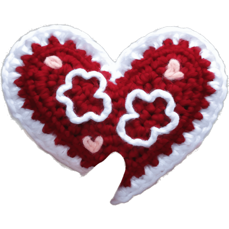 Big Heart crochet  emoji