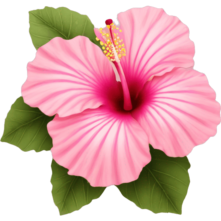 pastel pink hibiscus emoji