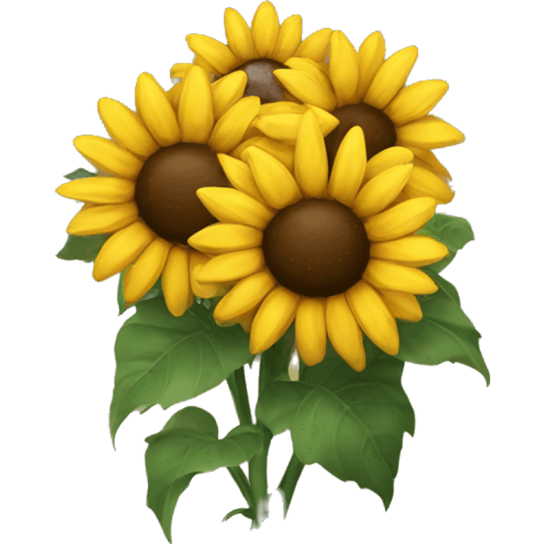 Bundle of sunflowers emoji