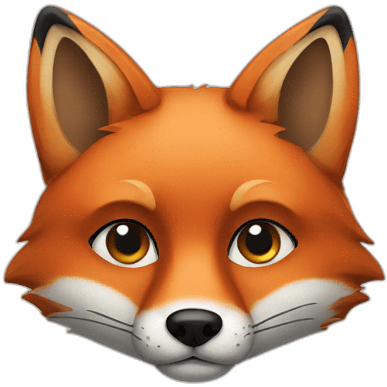 fox with black eye patch emoji